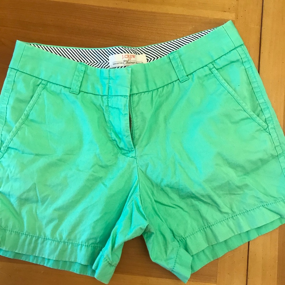 JCrew Size 0 Green Shorts